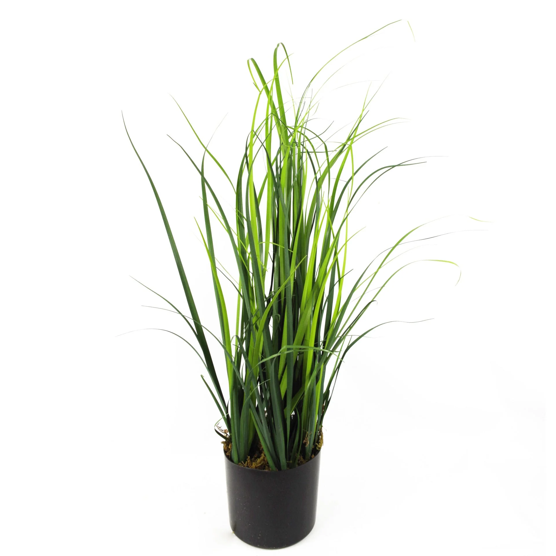 60cm Artificial Grass Plant With Green Ceramic Planter - Image 3