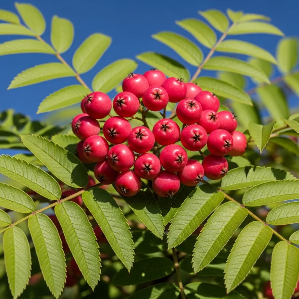 6ft Half-Standard 'Eastern Promise' Pink Berried Mountain Ash Tree | Mature Bare Root | 6/8cm Girth - Image 3