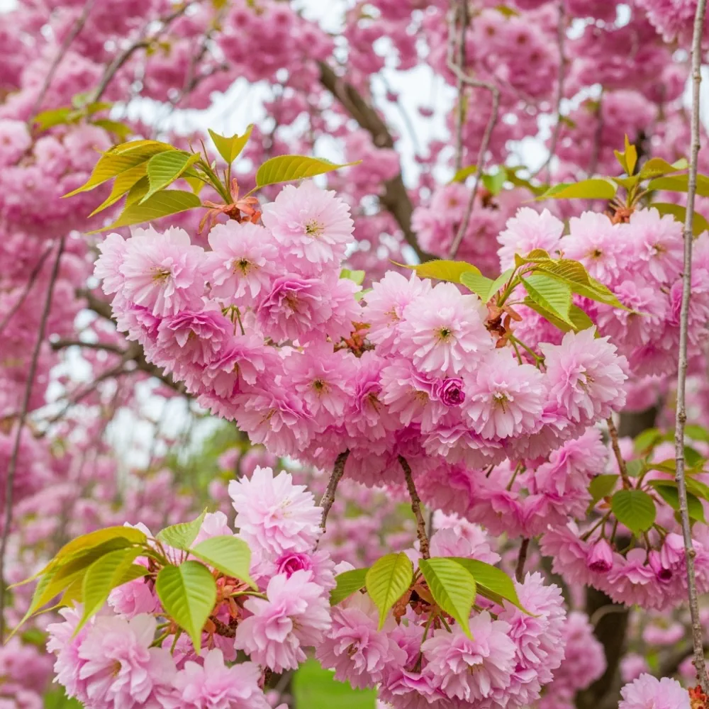 6ft Half-Standard 'Kiku Shidare Zakura' Mature Cheal's Weeping Cherry Blossom Tree | 6/8cm Girth | Grown in 20L Airpot - Image 4