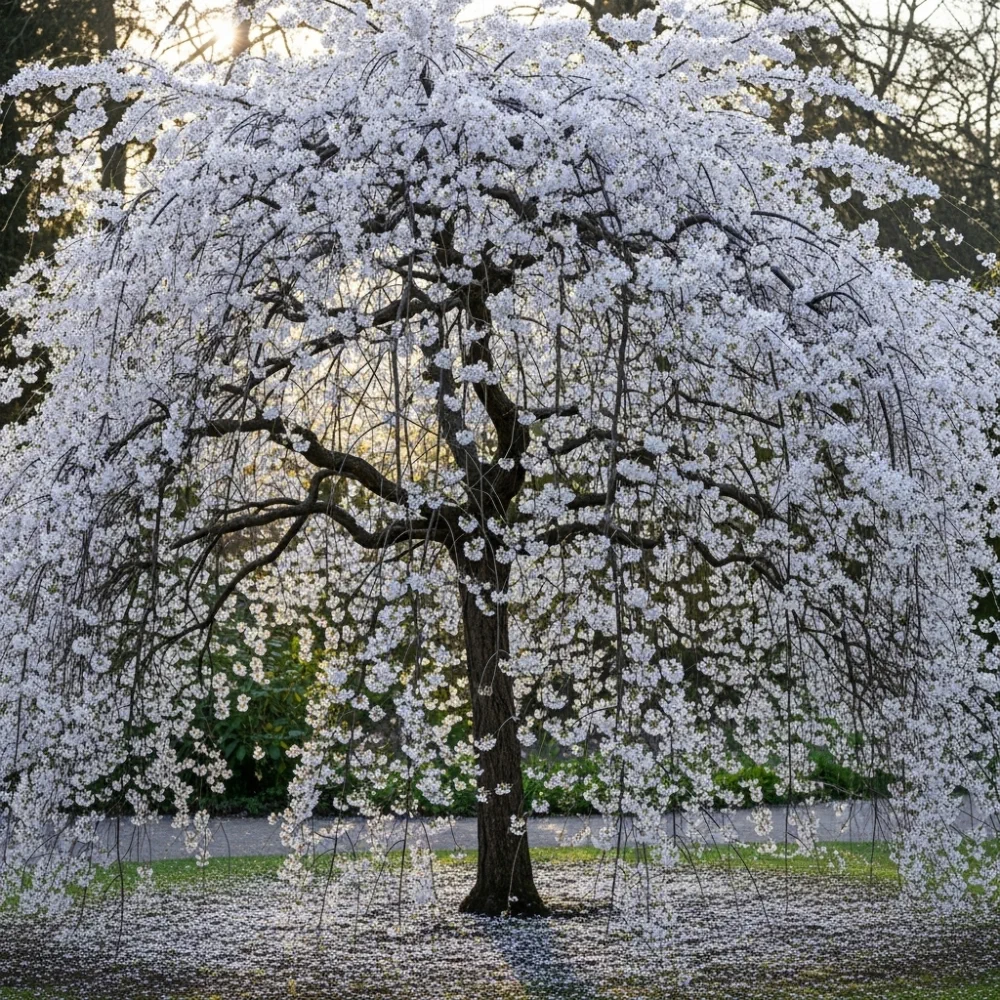 6ft Half-Standard White Weeping Cherry Blossom Tree | Mature Bare Root 'Shidare Yoshino' | 6/8cm Girth - Image 3