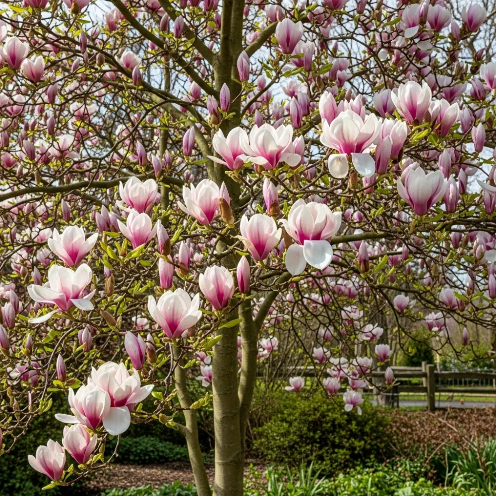 6ft Mature Magnolia Soulangeana Rustic Red | 25L Pot - Image 4