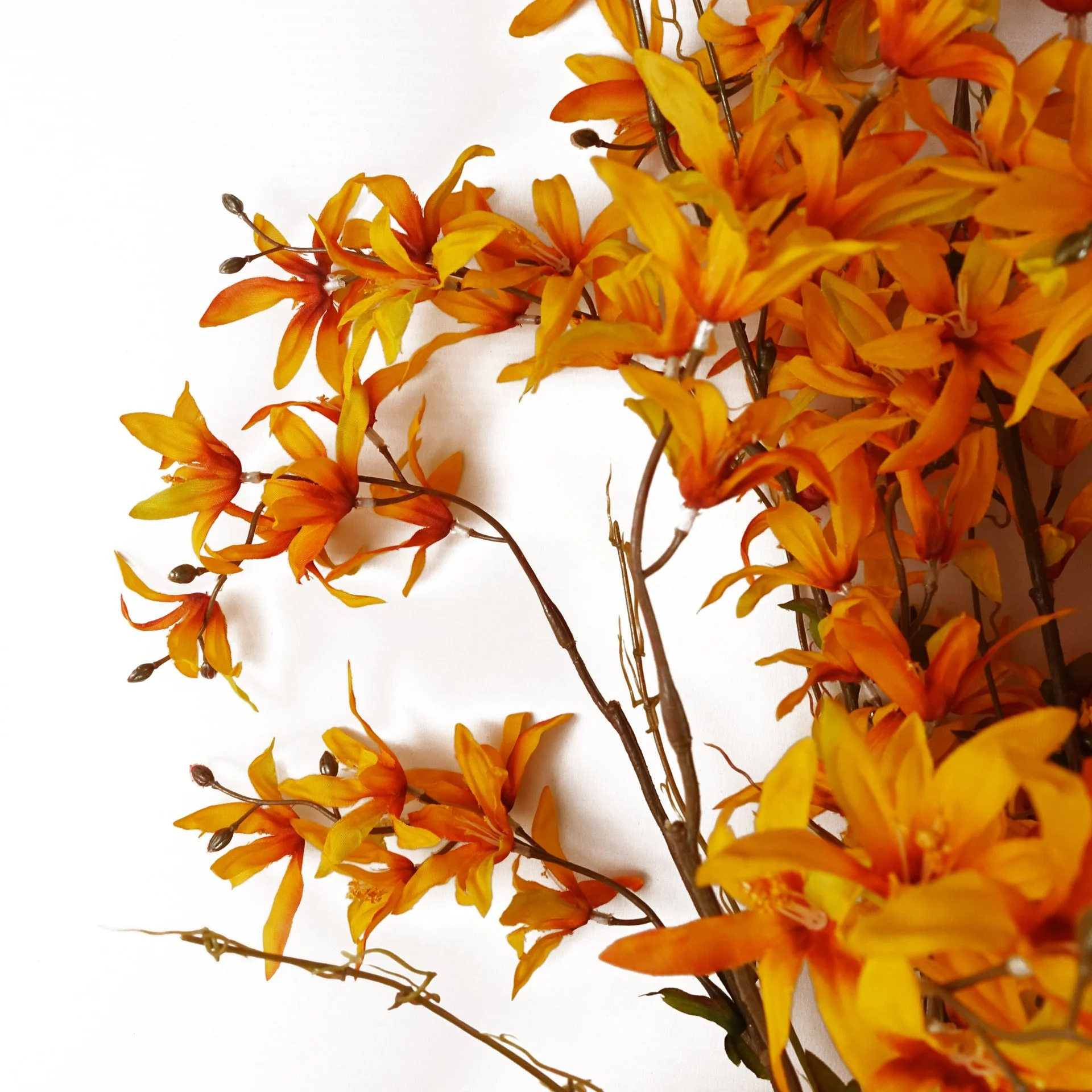 6x 130cm Yellow Blossom Floral Spray Artificial - Image 3