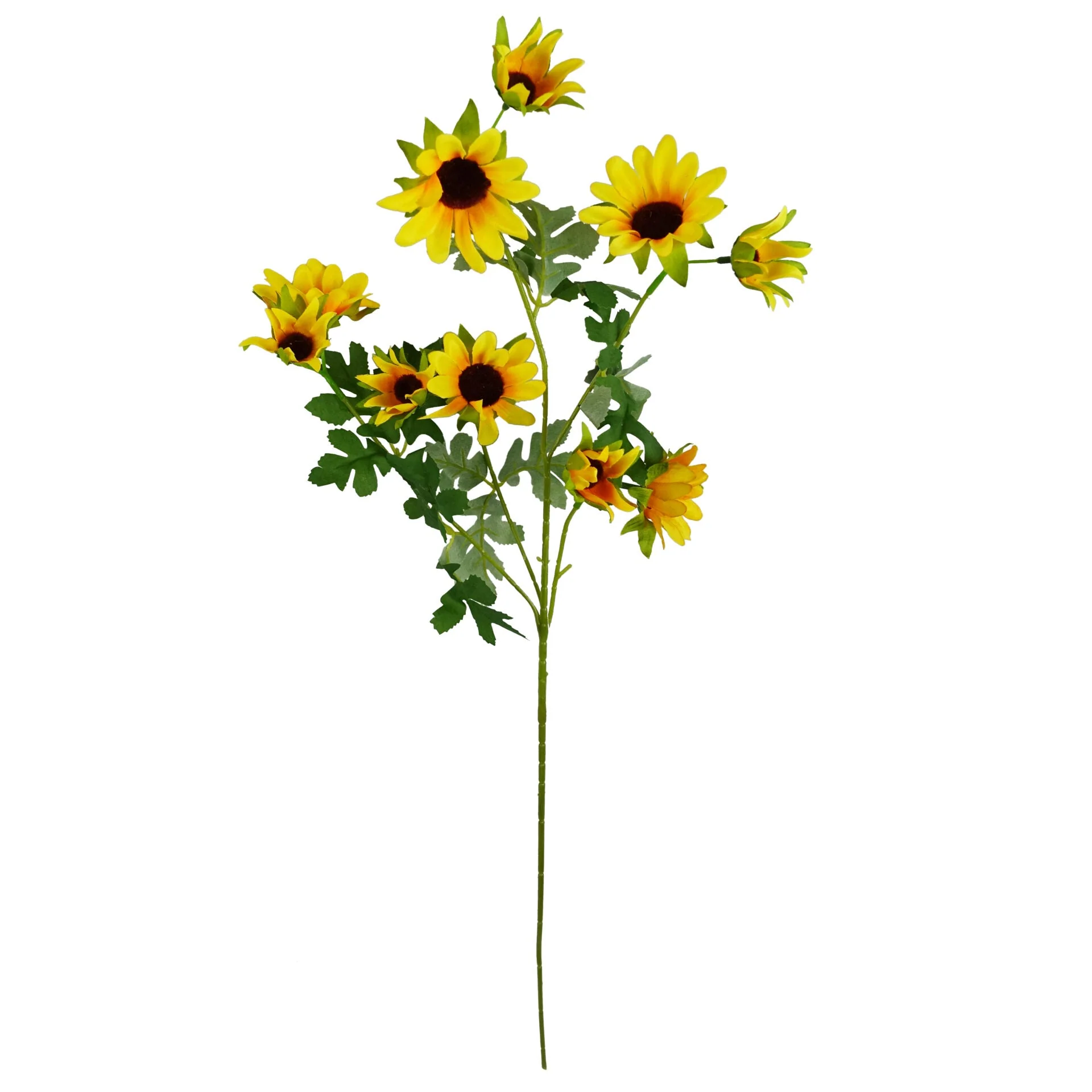 70cm Artificial Yellow Daisy Flower Spray - Image 2