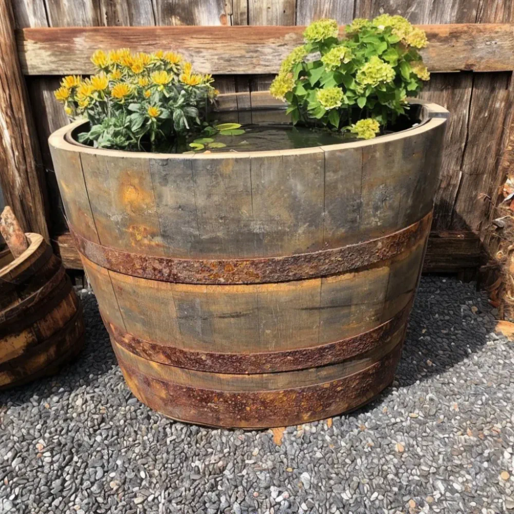 Oak Half Barrel Wildlife Pond In A Pot Kit - Image 7