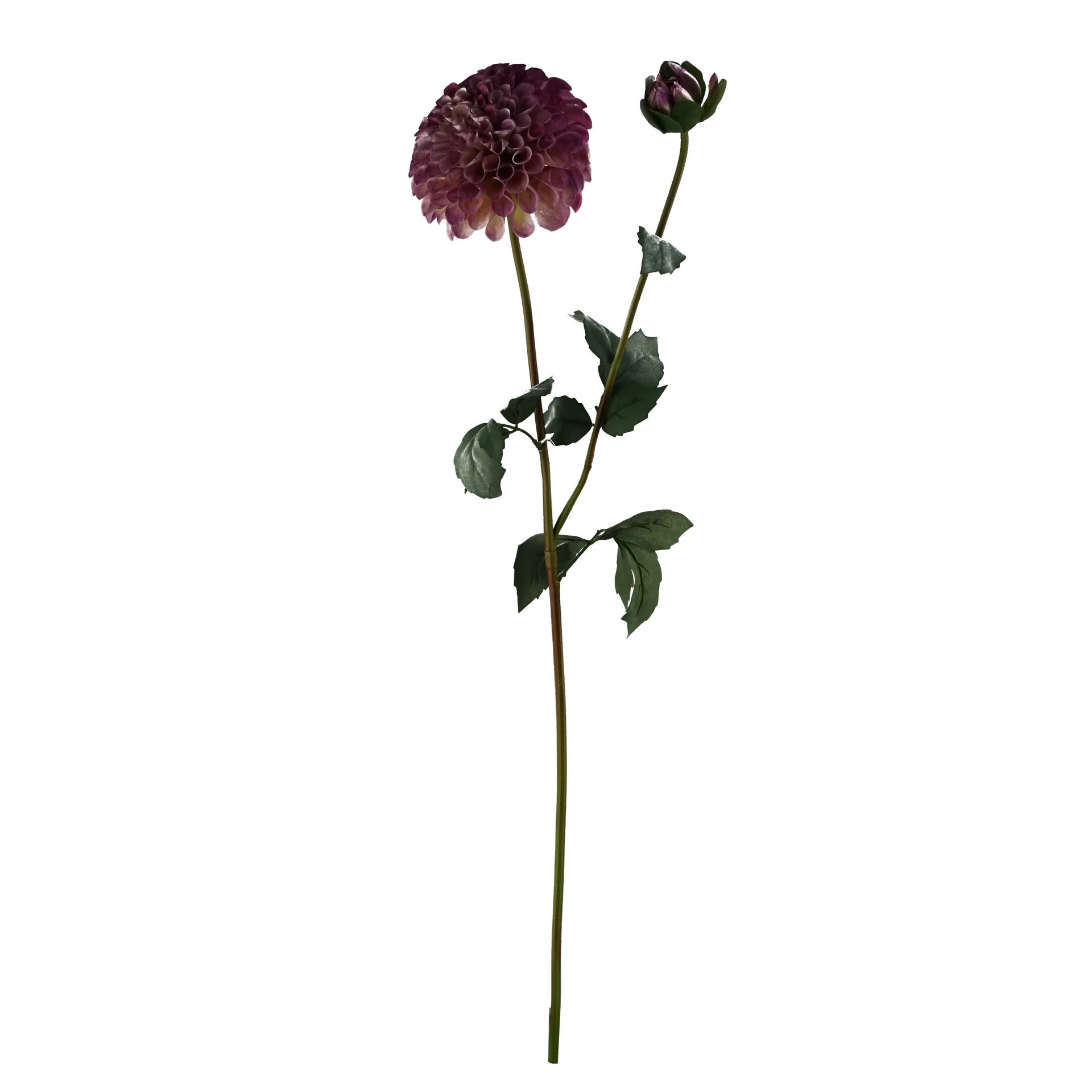 75cm Dhalia PomPom Artificial Flowers Pink - Image 2