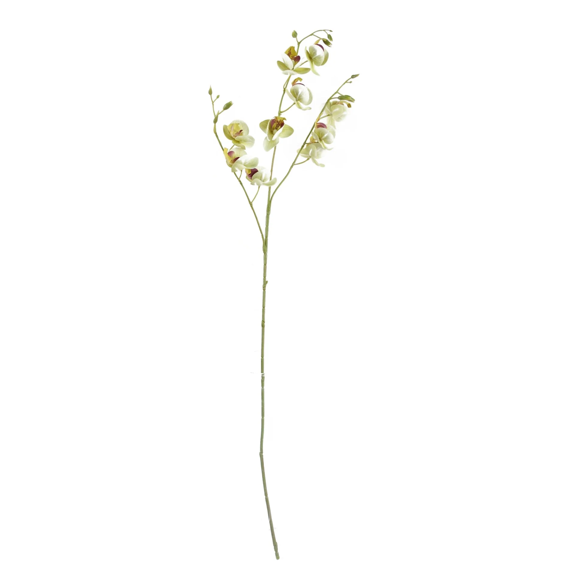 80cm Cream Artificial Mini Orchid Stem - Image 2