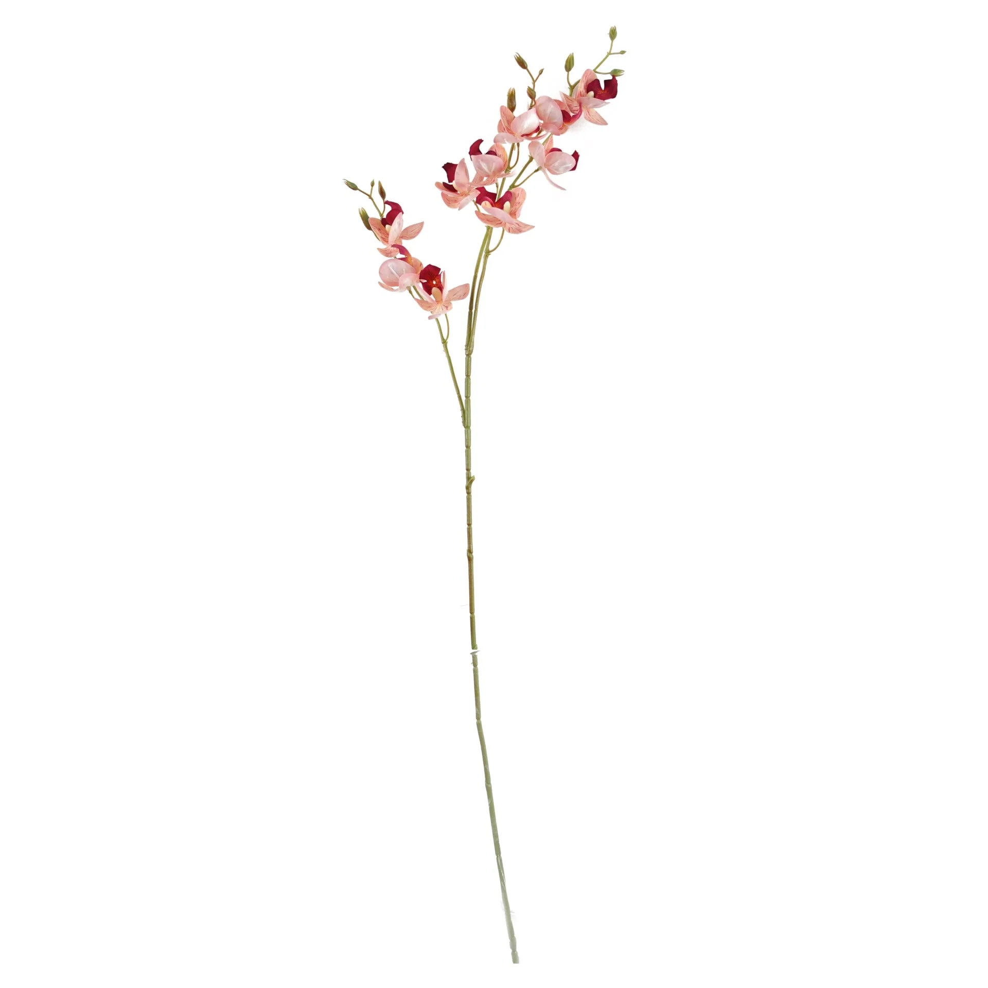 80cm Pink Artificial Mini Orchid Stem - Image 2