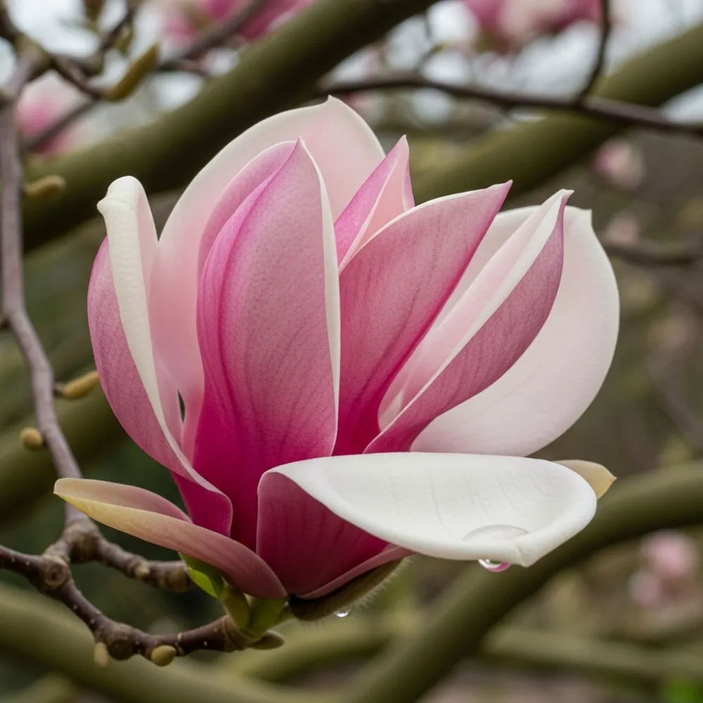 8ft Mature Saucer Magnolia Tree | Multi-Stem Magnolia Soulangeana | Rootballed Tree