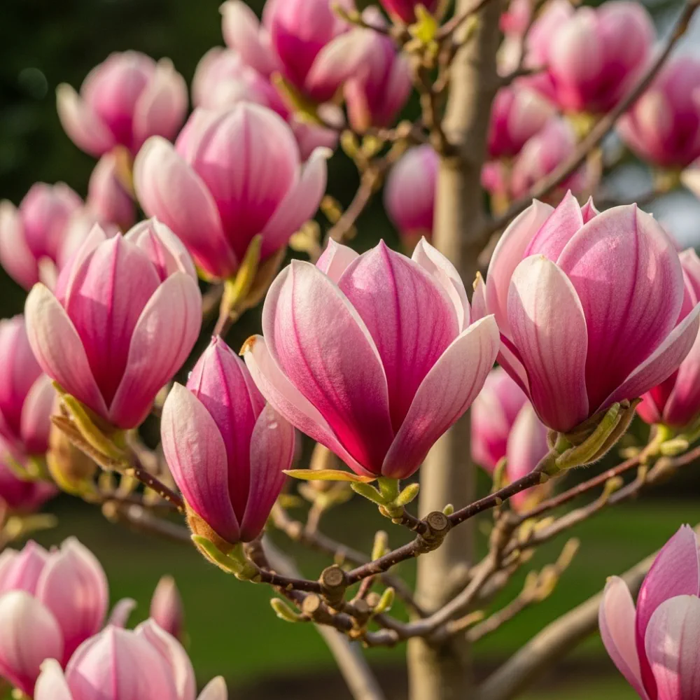 8ft Mature Saucer Magnolia Tree | Multi-Stem Magnolia Soulangeana | Rootballed Tree - Image 2