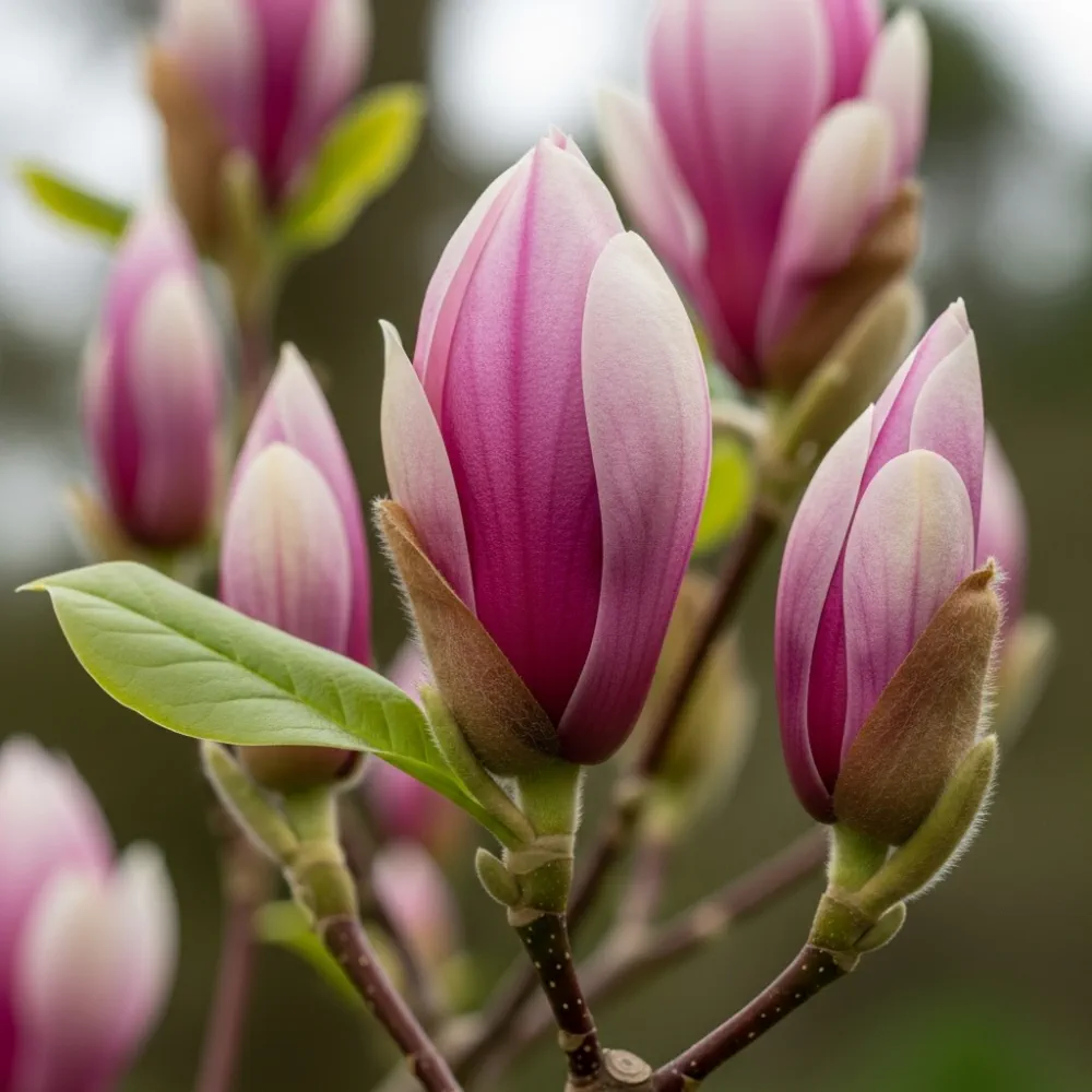8ft Mature Saucer Magnolia Tree | Multi-Stem Magnolia Soulangeana | Rootballed Tree - Image 3