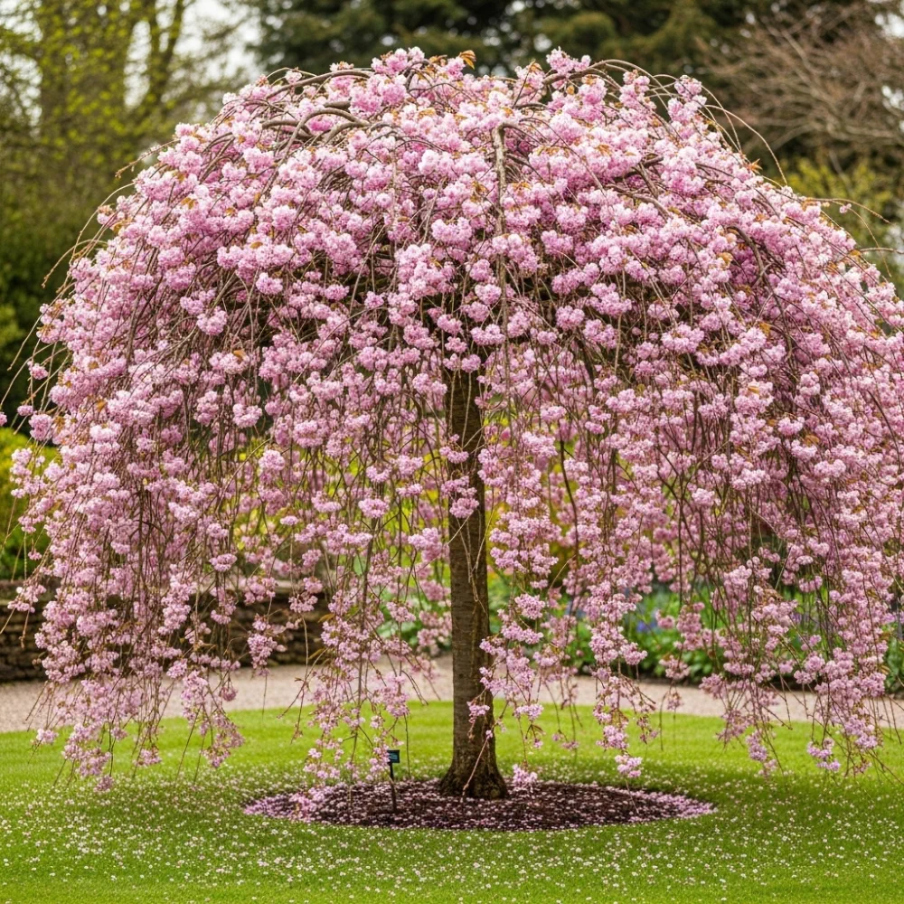 8ft Standard Cheal's Weeping Cherry Blossom Tree | 'Kiku Shidare Zakura' | 6/8cm Girth | Grown in 20L Airpot - Image 3