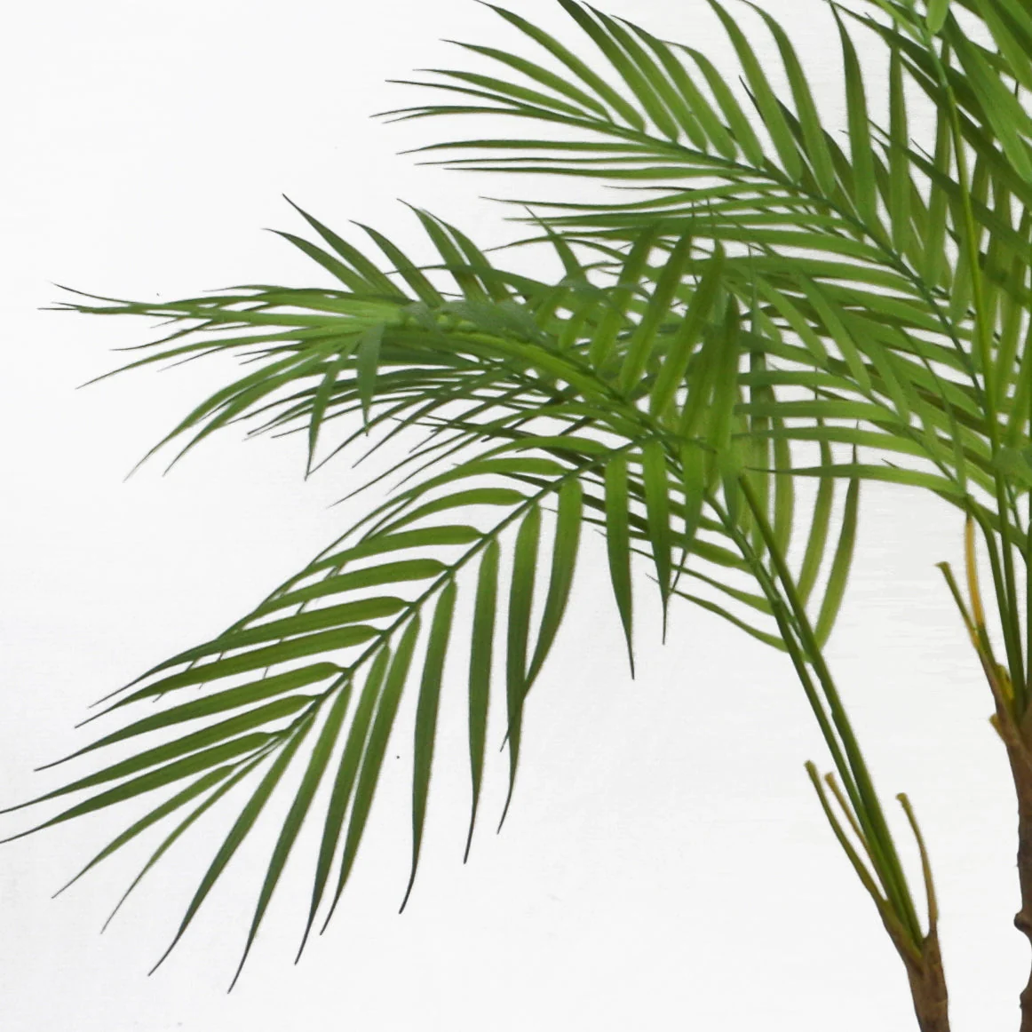 90cm Artificial Areca Palm Plant Twisted Detail Trunk with Copper Metal Plater - Image 3