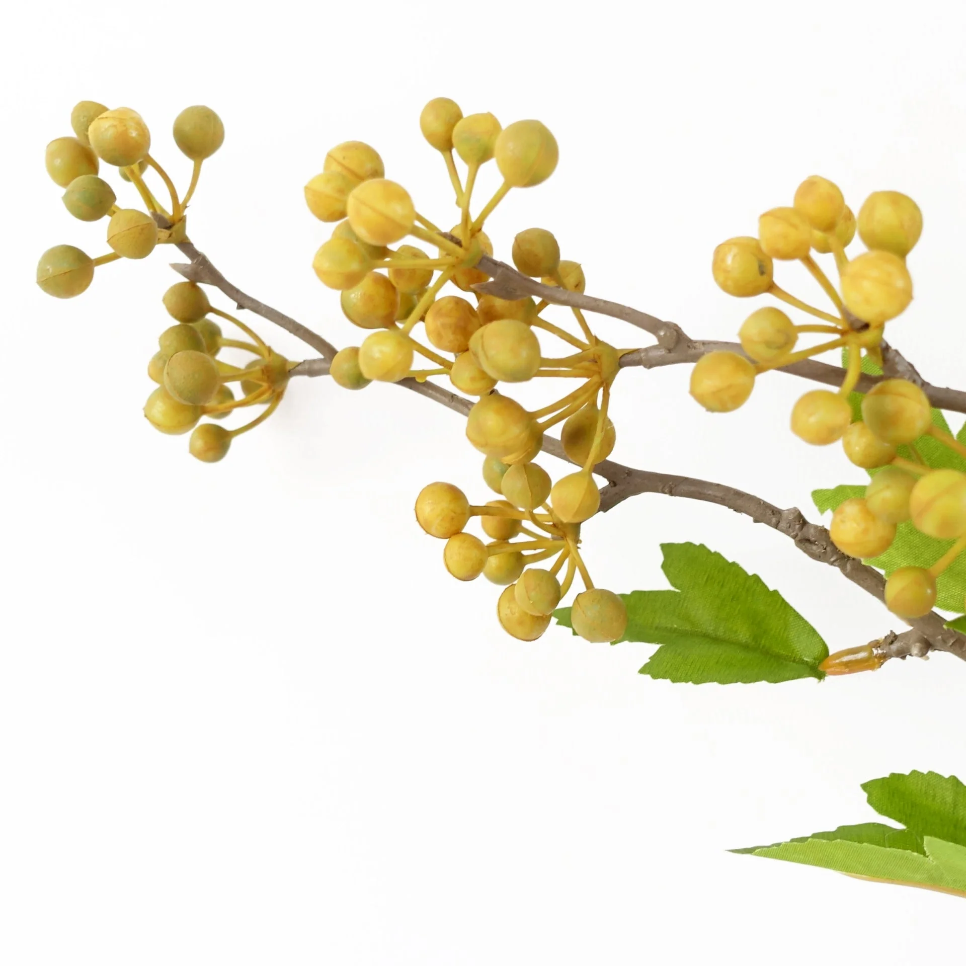 90cm Artificial Yellow Berry Stem - Image 3