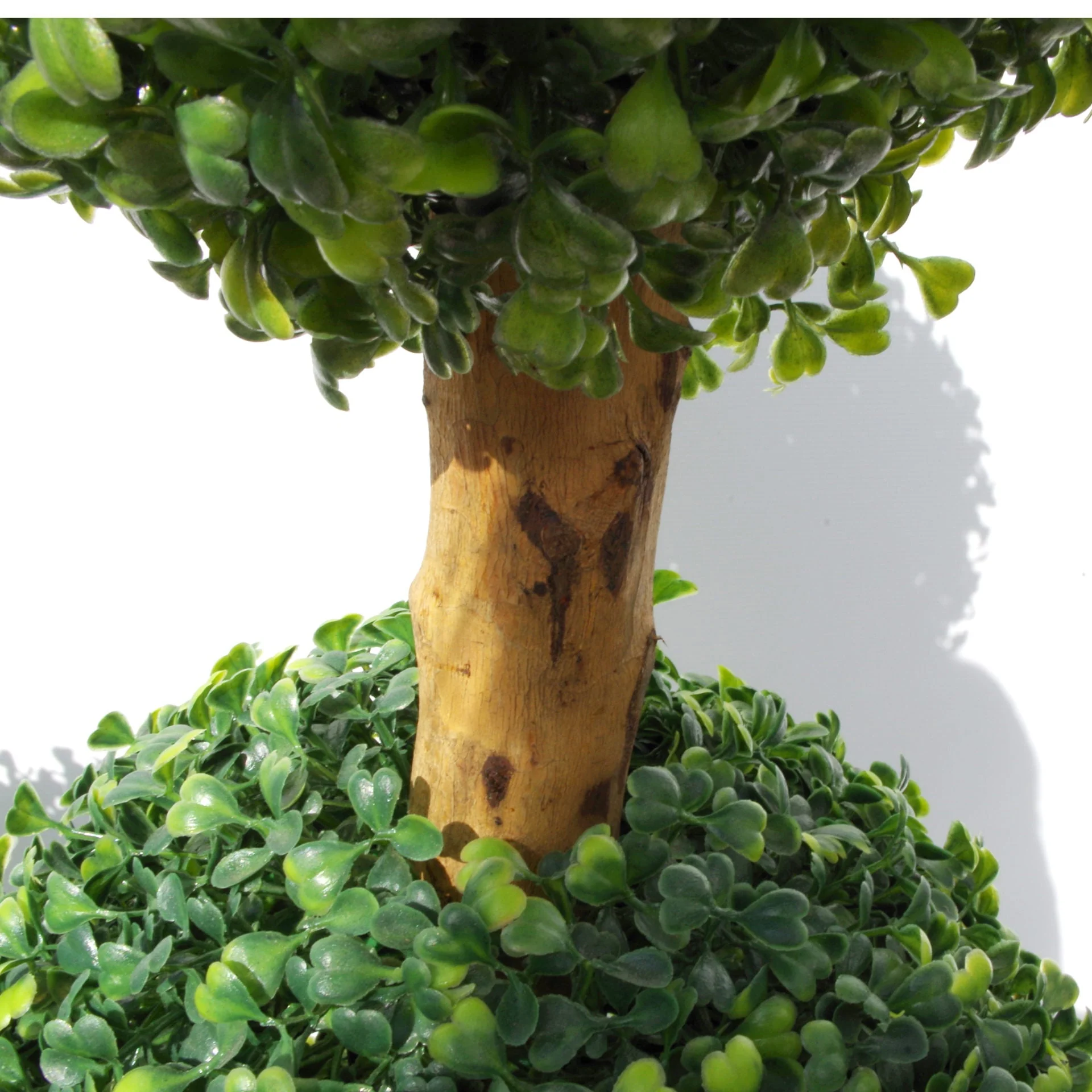 95cm Artificial Three Ball Topiary Tree UV Protected - Image 3