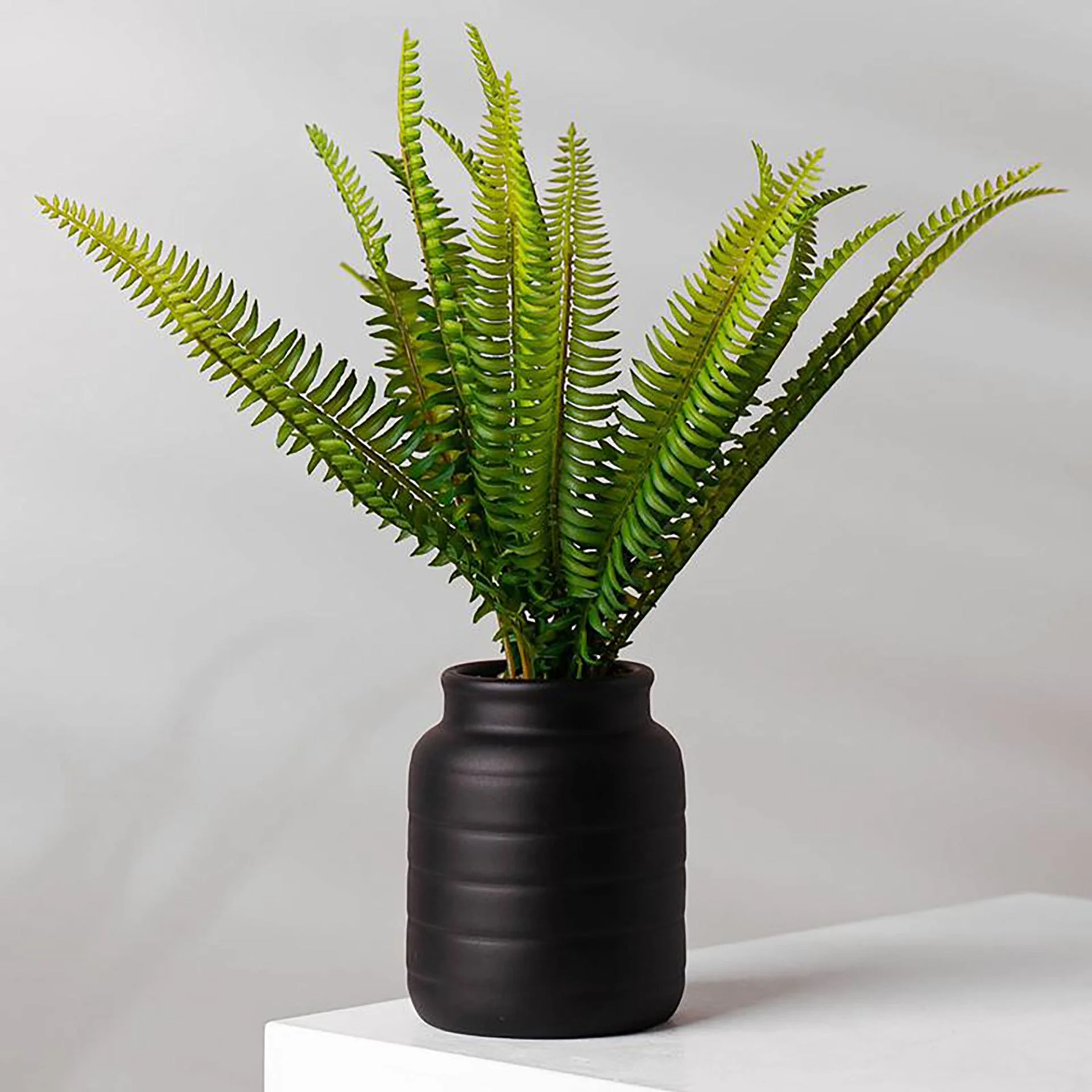 Black Vase Planter 13 x 13 x 14cm - Image 2