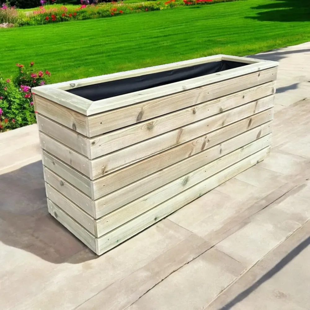 Customisable Cladded Square Wood Planter - Image 7