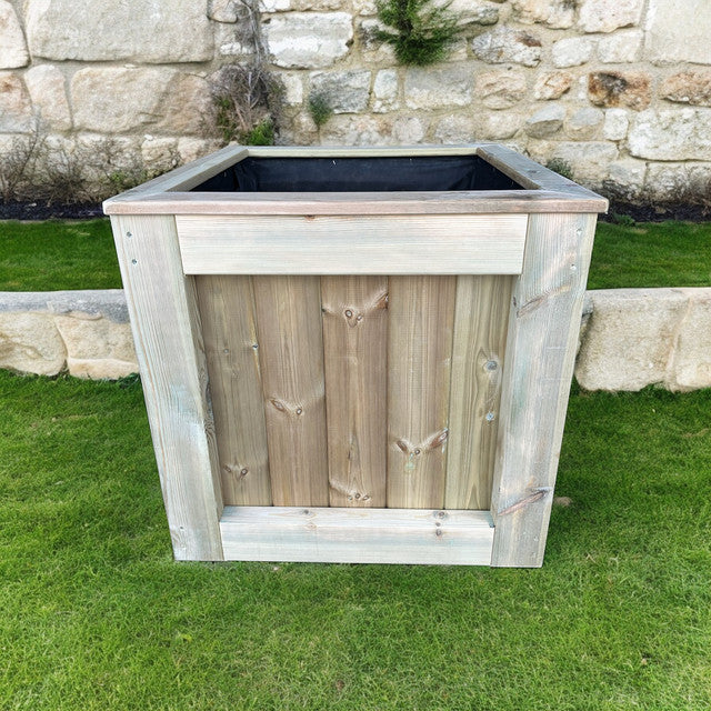 Customisable Wooden Cube Planter - Image 7