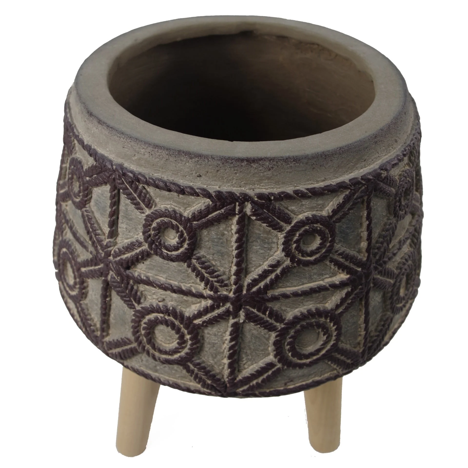 Embossed Composite Large Planter - Image 4