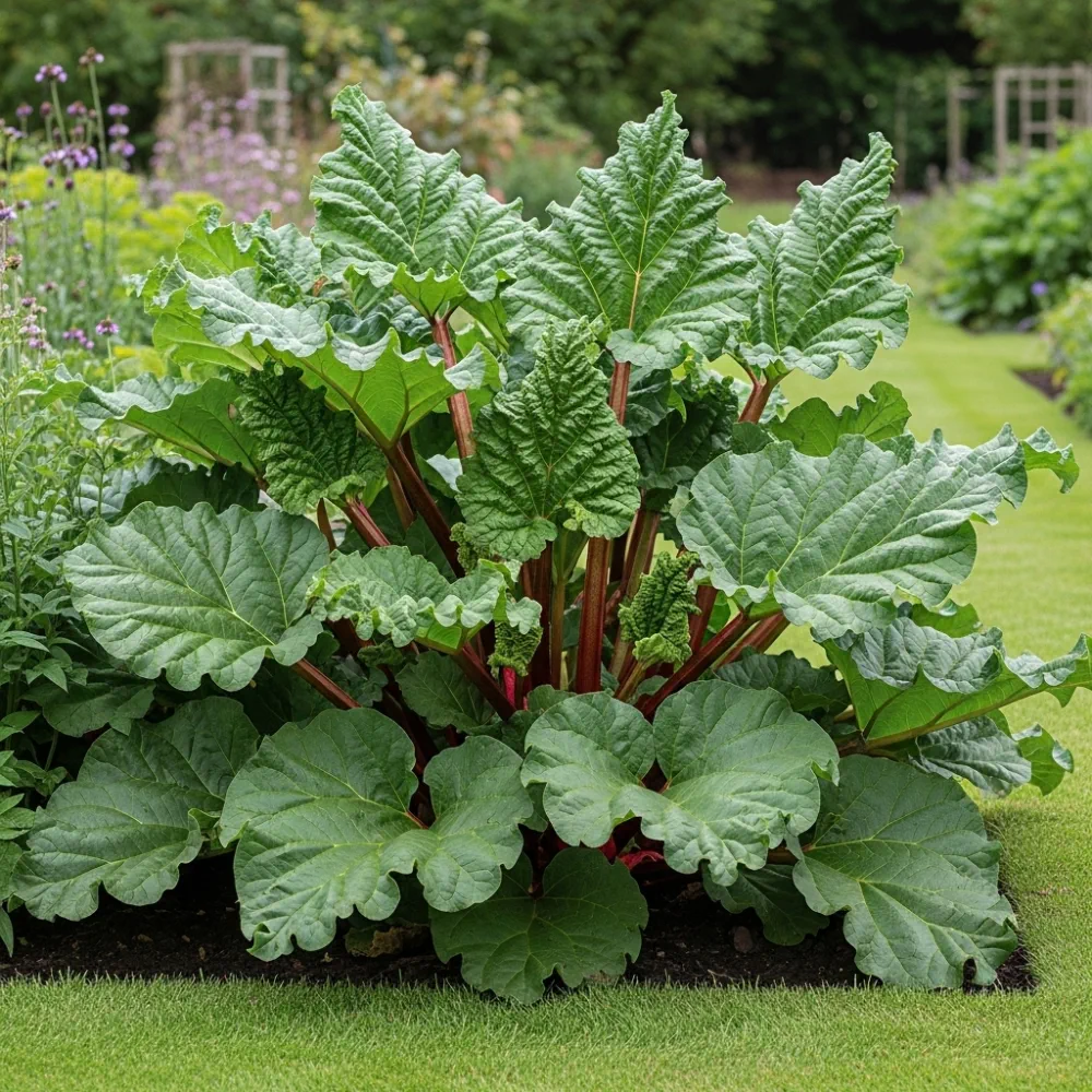 Fulton's Strawberry Surprise' Rhubarb Plant | 3 Bare Root Crowns - Image 2
