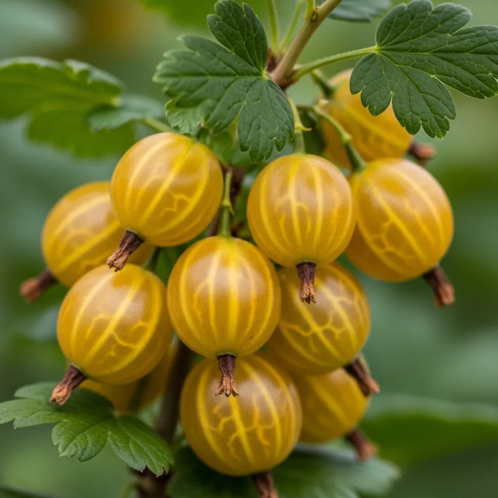 Gooseberry 'Hinnonmaki Yellow' Bush | Plant in 9cm Pot - Image 3