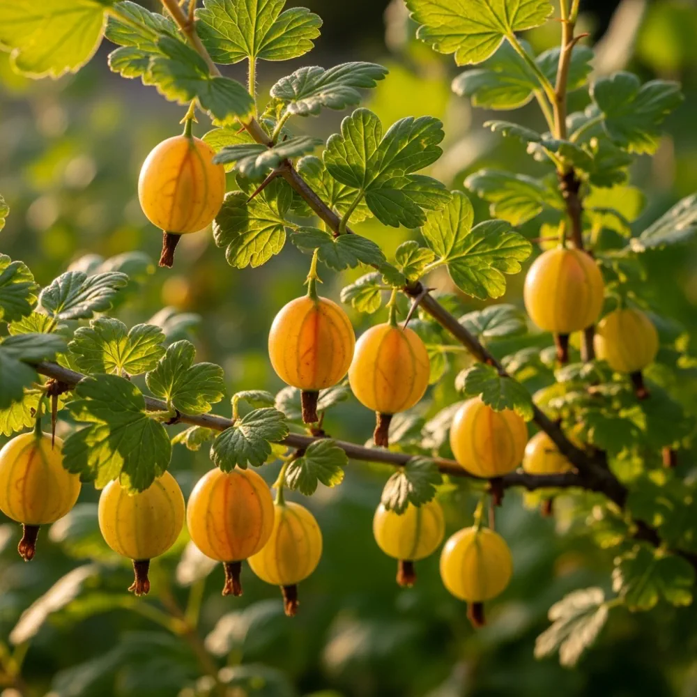 Gooseberry 'Hinnonmaki Yellow' Bush | Plant in 9cm Pot - Image 4