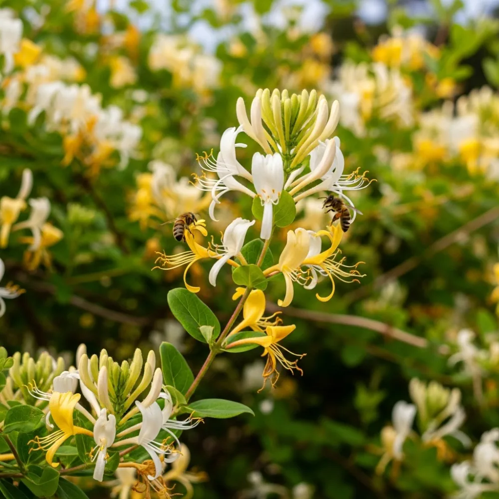 Japanese Honeysuckle | Lonicera Japonica 'Chinensis' | 2 Plants in 1.5L Pots - Image 3