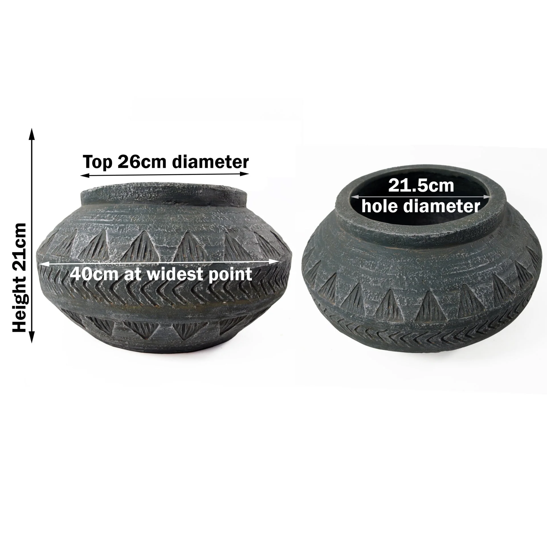 Large Composite Triangle Planter - Image 4