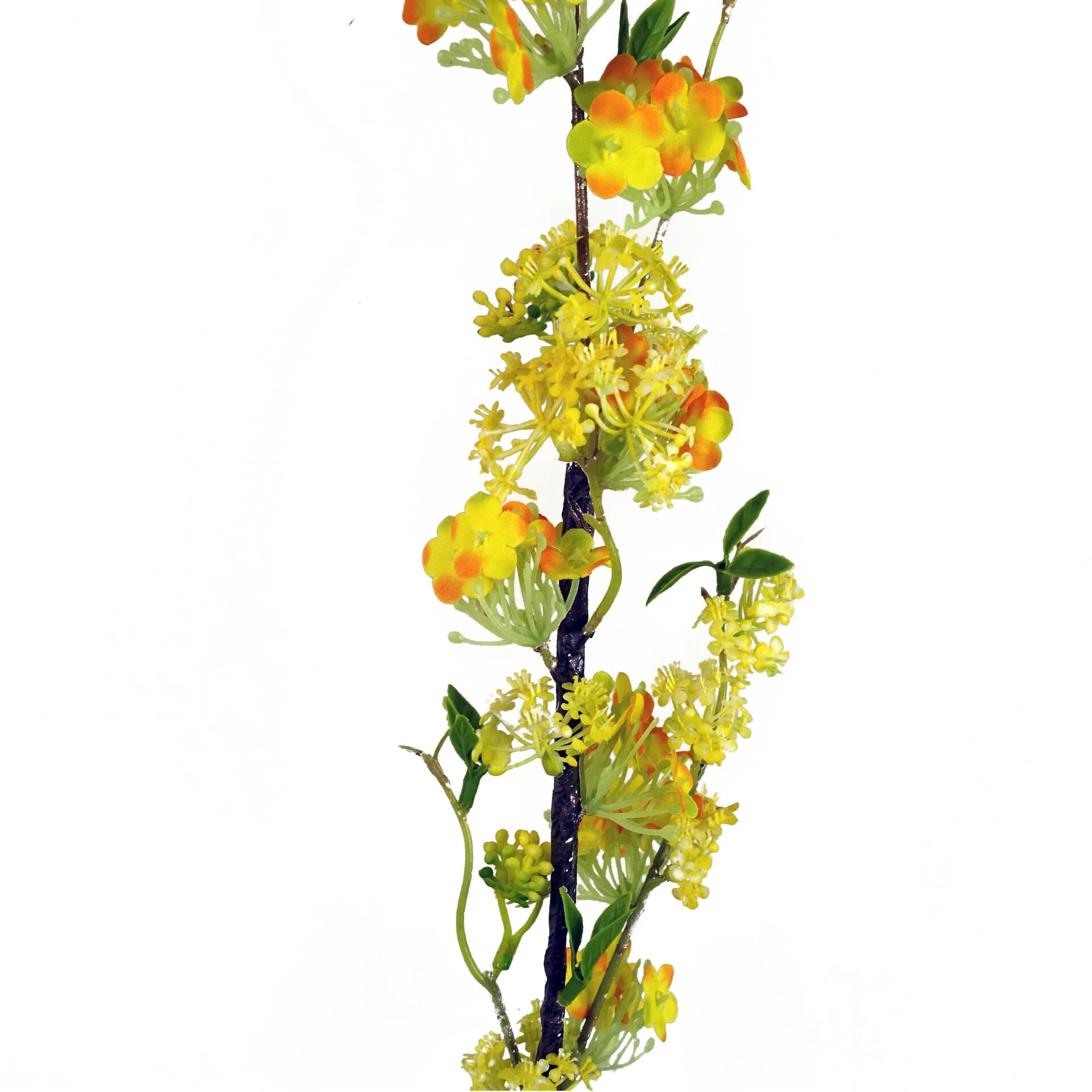 Pack of 6 x 100cm Yellow Blossom Spray Stem - Image 4