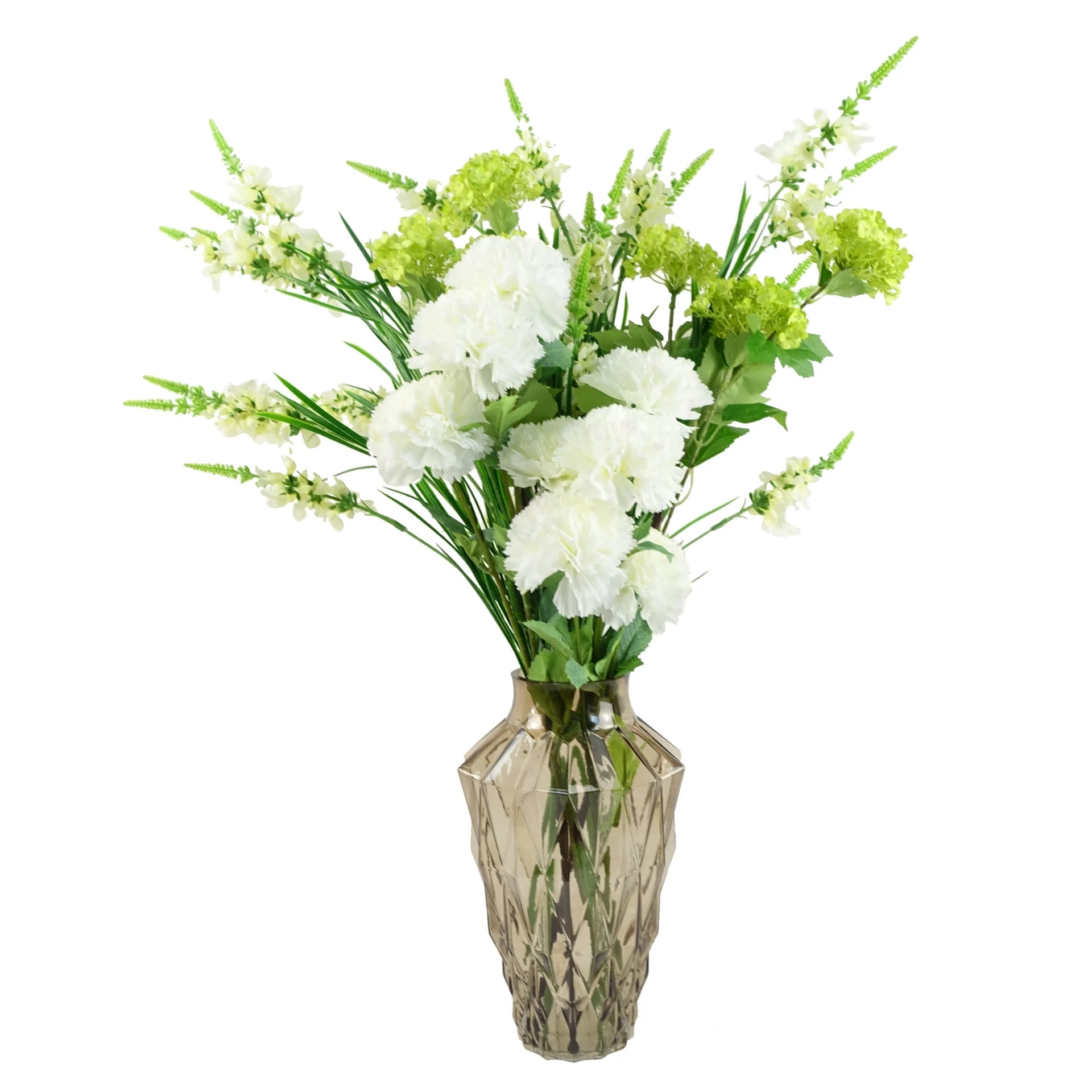 Pack of 6 x 80cm White Larkspur Artifical Stem - Image 3