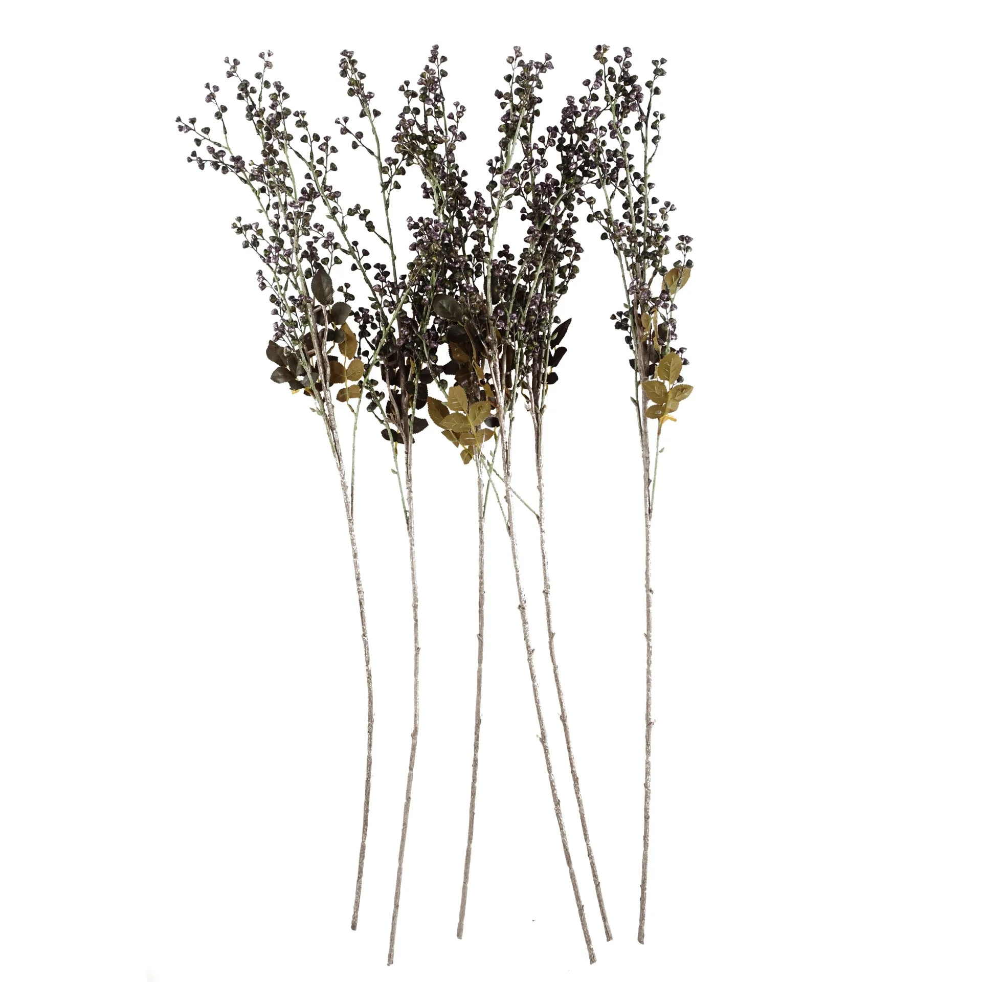 Pack of 6 x 85cm Artificial Dark Berry Stem - Image 3