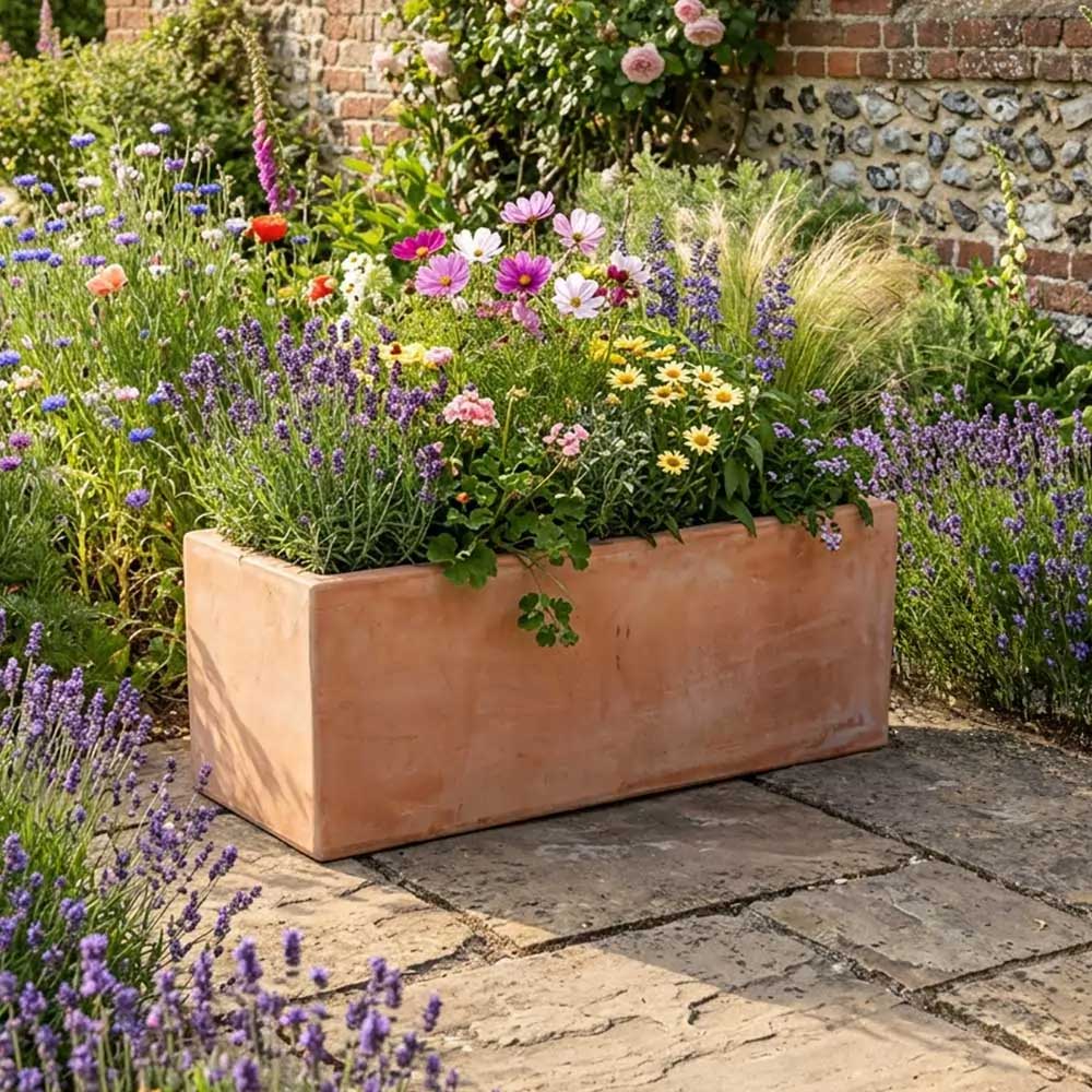 Rustic Terracotta Trough Planter - Image 12