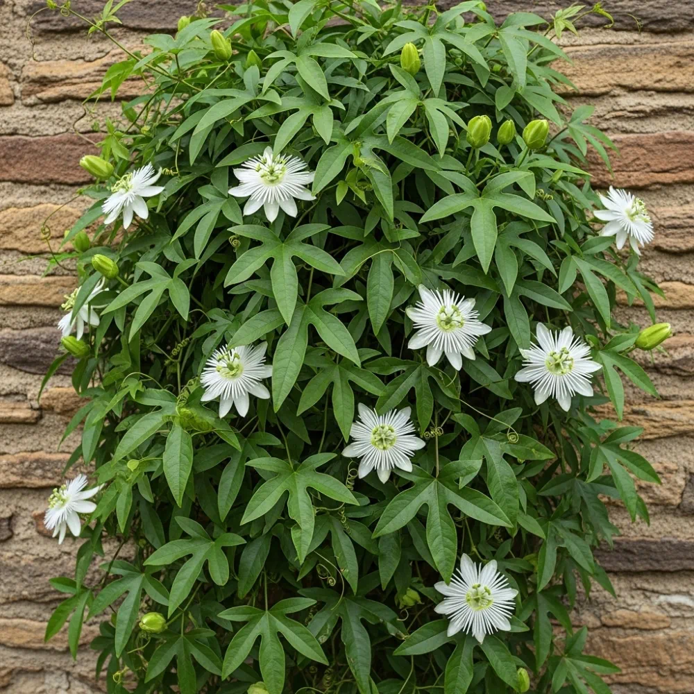 White Passion Flower | Passiflora 'Snow Queen' | 9cm Pot