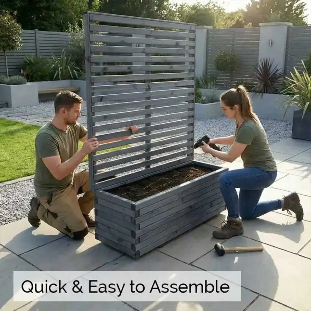 Wooden Planter with Trellis - Pressure Treated - Image 20