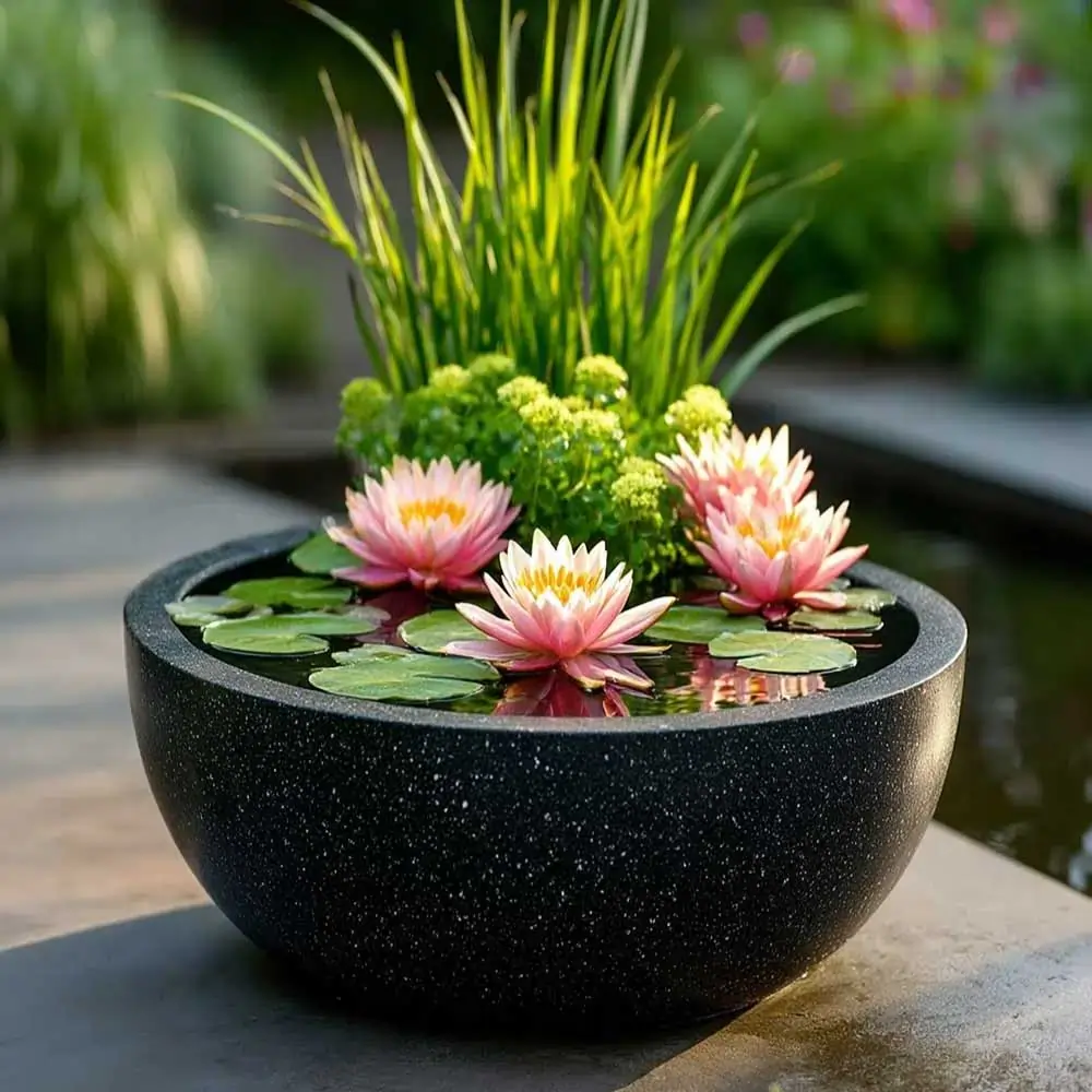 Zinc Galvanised Bowl Planter - Image 26