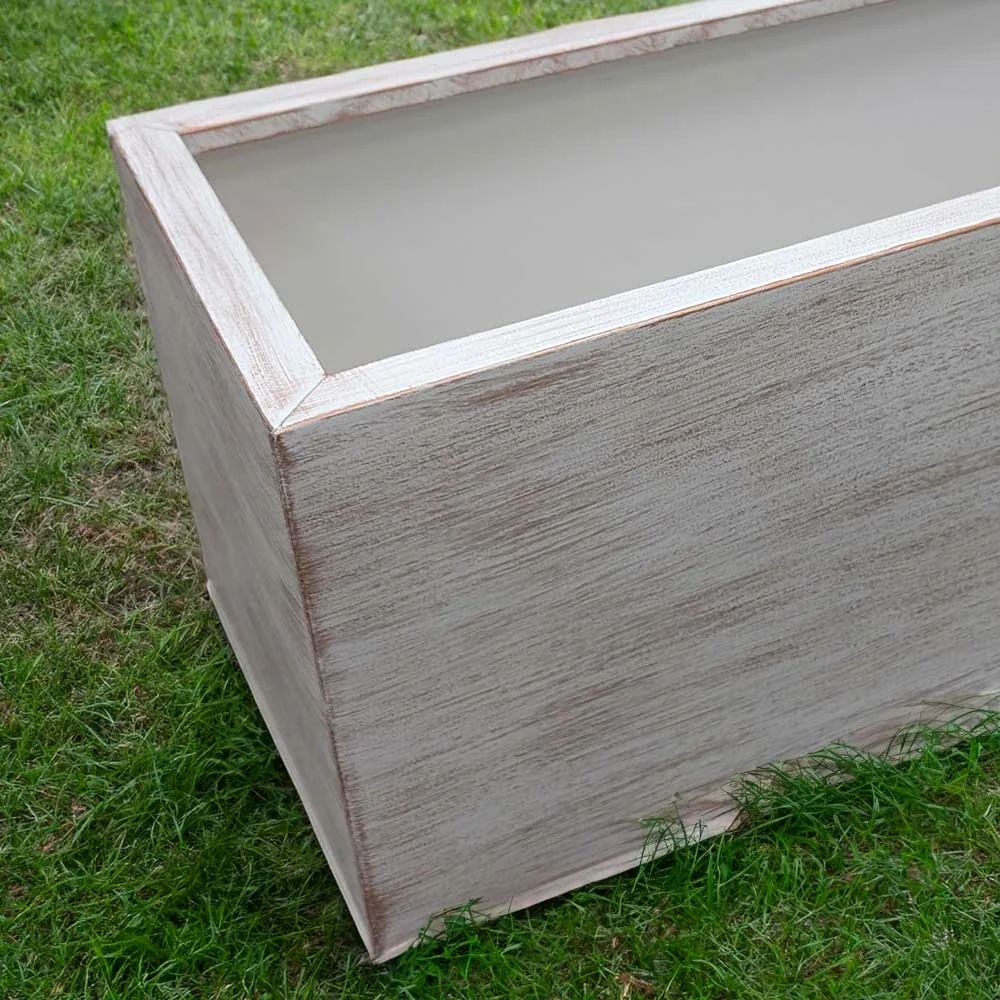 Zinc Galvanised Brushed Hand Finished Trough Metal Planter - Image 27