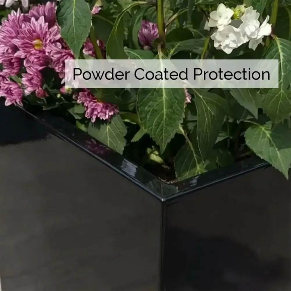 Zinc Galvanised Long Tall Trough Planter - Image 101