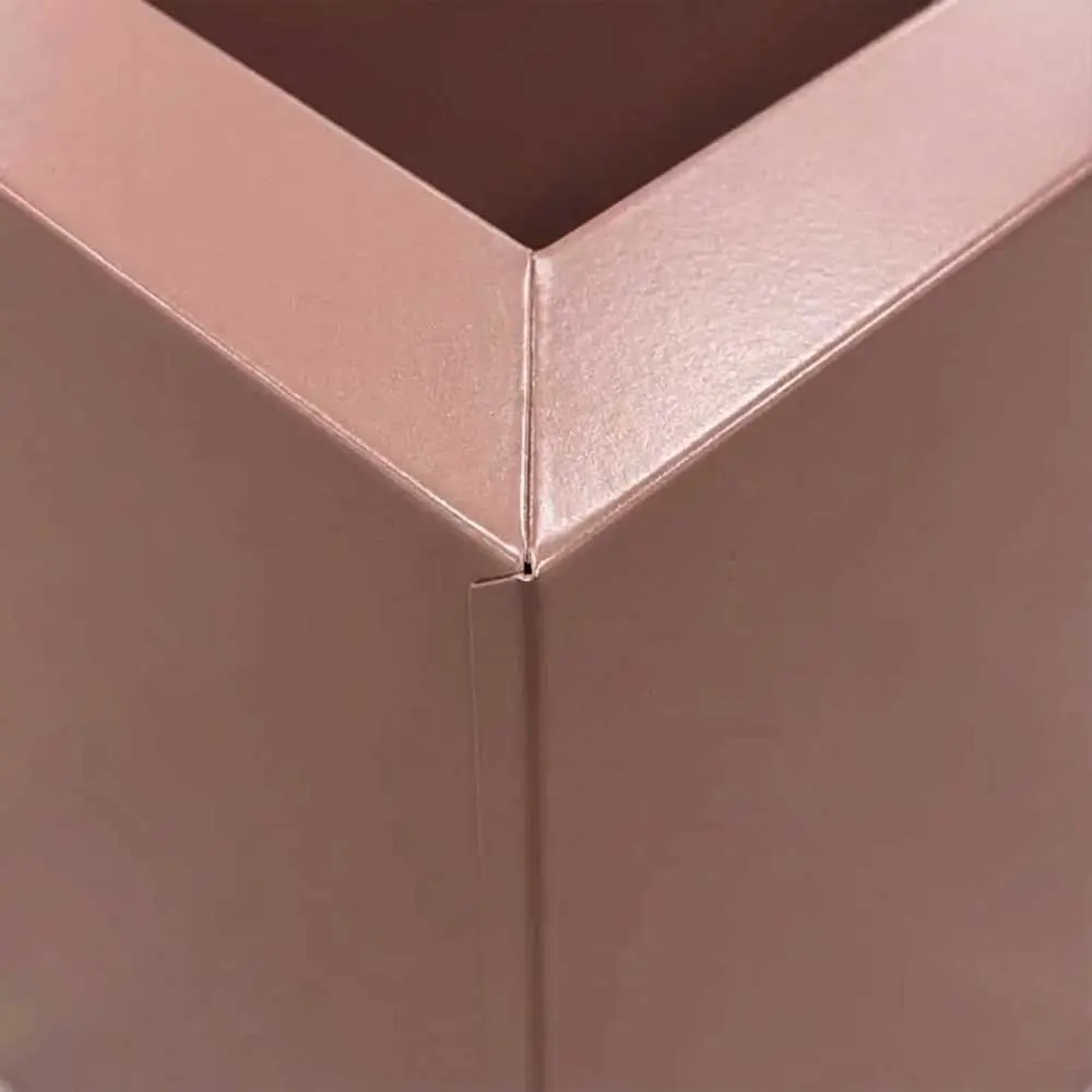 Zinc Galvanised Cube Metal Planter - Image 135