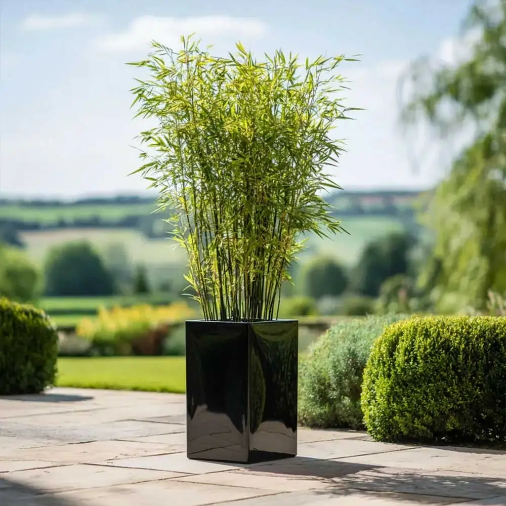 Zinc Galvanised Tall Square Planter - Image 39