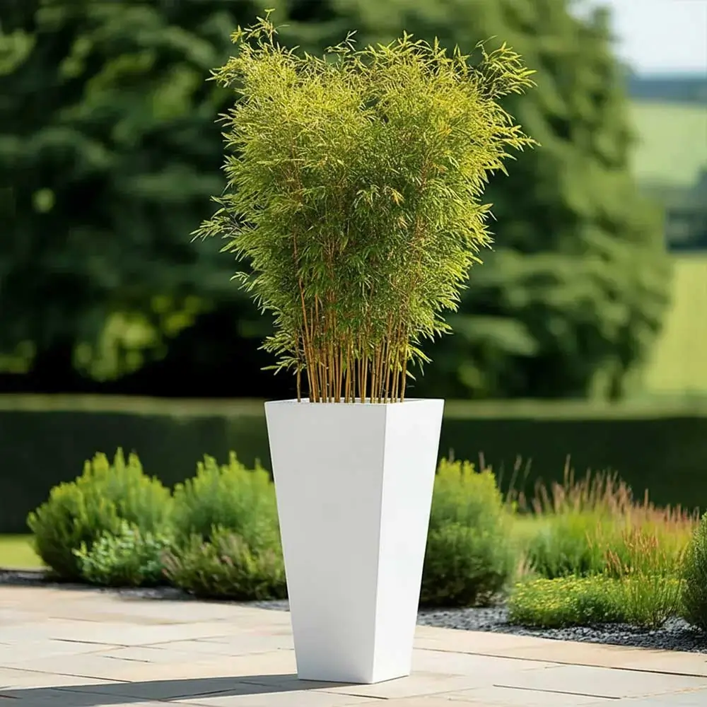 Zinc Galvanised Tapered Square Planter - Image 103