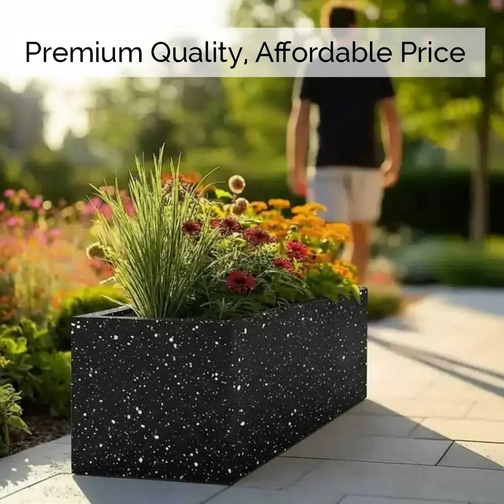Zinc Galvanised Trough Metal Planter - Image 12