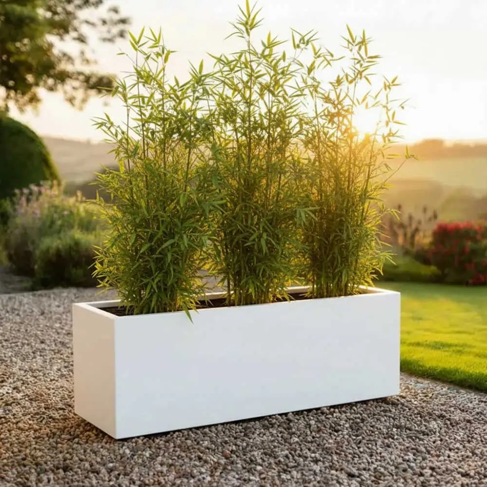 Zinc Galvanised Trough Metal Planter - Image 134