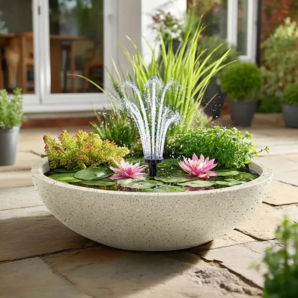 Wildlife Pond In A Pot | Complete Kit with Bowl, Plants & Fountain - Image 19