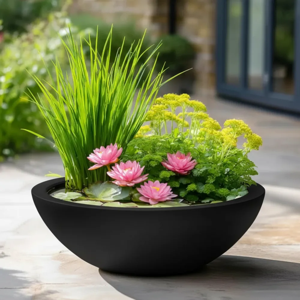 Wildlife Pond In A Pot | Complete Kit with Bowl, Plants & Fountain - Image 28